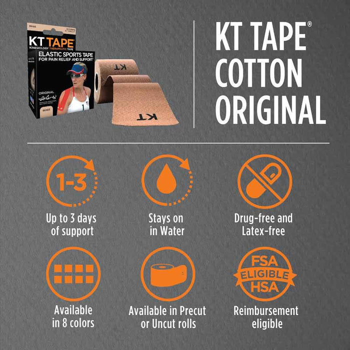 KT Tape Original Pre-Cut Kinesiology Tape