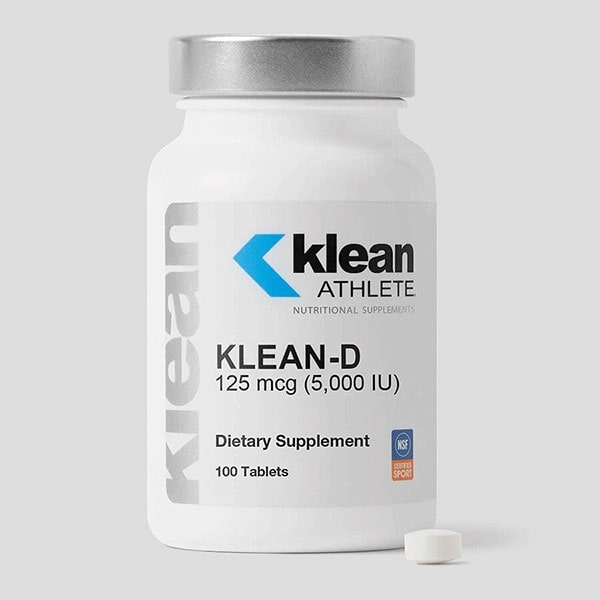 Klean-D™ 5000 IU Front View With Tablet