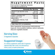 Klean Antioxidant ™ Supplement Facts