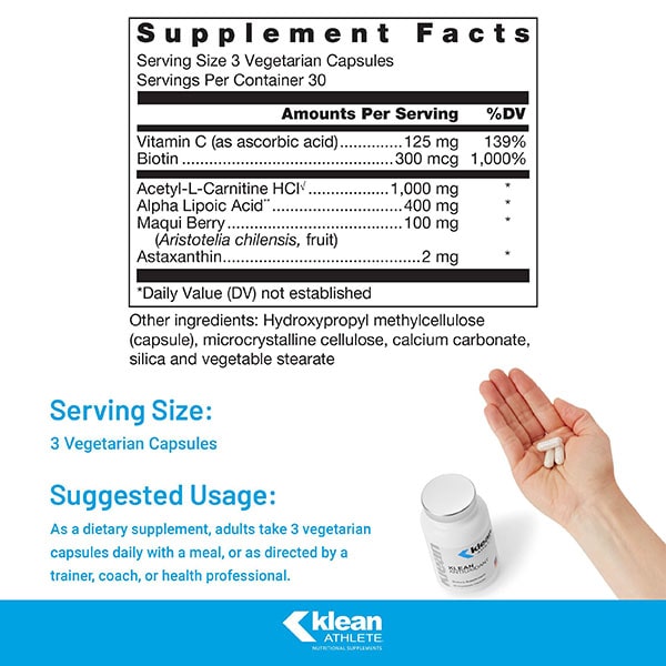 Klean Antioxidant ™ Supplement Facts