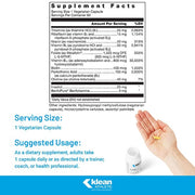 Klean B-Complex Supplement Facts