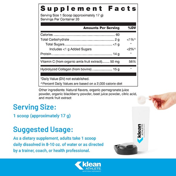 Klean Collagen+C™ Supplement Facts