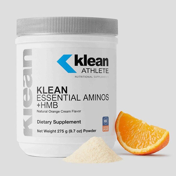 Klean Essential Aminos + HMB® Front View With Fruit