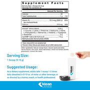 Klean Essential Aminos + HMB® Supplement Facts