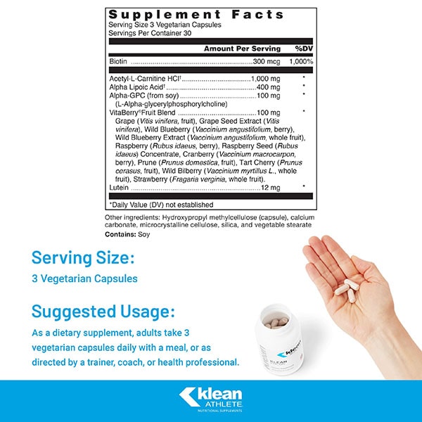 Klean Focus® Supplement Facts