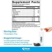 Klean Isolate™ Natural Chocolate Flavor Supplement Facts 580 g-min