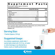 Klean Isolate™ Natural Vanilla Flavor Supplement Facts Single Serving Sachets