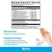 Klean Probiotic™ Supplement Facts