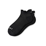 Lasso Performance Compression Socks - Black Low Tab 3D View