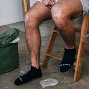 Lasso Performance Compression Socks - Black Low Tab Details 4