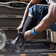 Lasso Performance Compression Socks - Black Over The Calf Sock Details 2