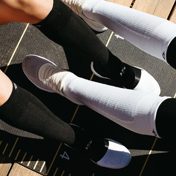 Lasso Performance Compression Socks - Black Over The Calf Sock Details 5