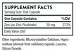 Thorne Zinc Picolinate 30 mg NSF Certified