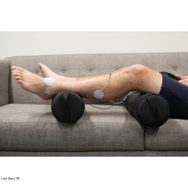 Marc Pro Electrical Muscle Stimulator being used on lower leg