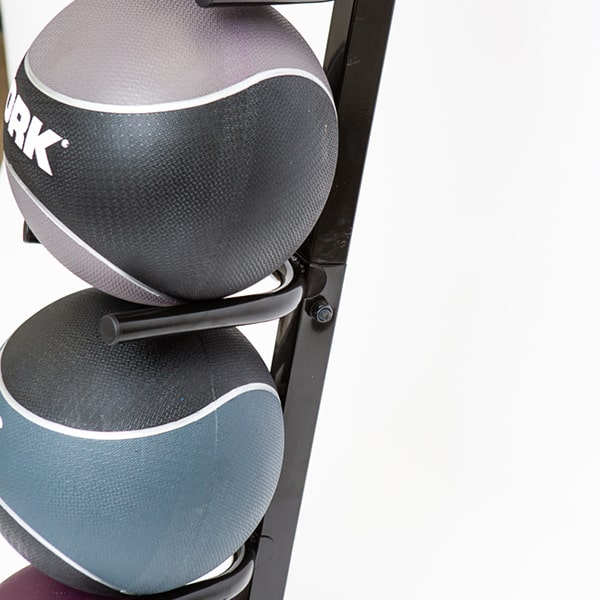 Medicine Ball Display Stand – Vertical Side View Close Up