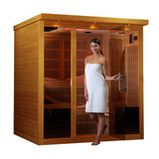Dynamic Monaco 6-person Ultra Low EMF FAR Infrared Sauna (Canadian Hemlock)