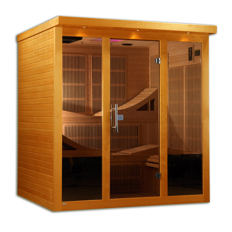 Dynamic Monaco 6-person Ultra Low EMF FAR Infrared Sauna (Canadian Hemlock)