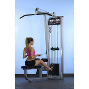 Muscle D Fitness Dual Function Line LatLow Row Combo Machine MDD-1004 3D View