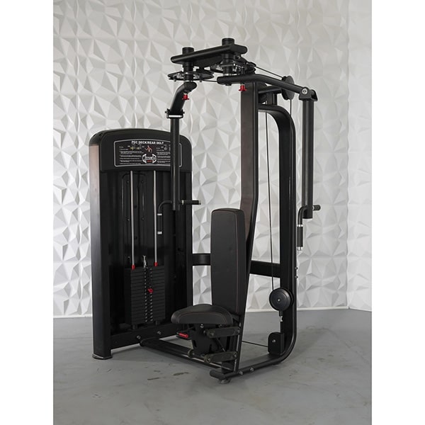 Muscle D Fitness Pec DeckRear Delt Front View Black