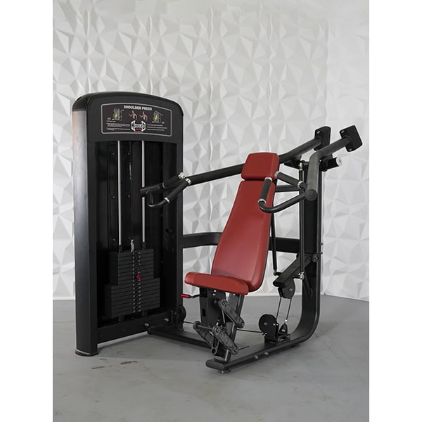 Muscle D Fitness Shoulder Press 3D View Close Up