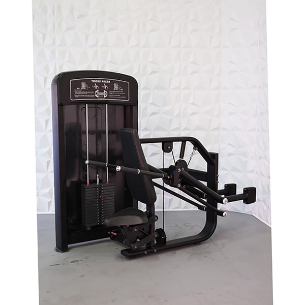 Muscle D Fitness Tricep Press 3D View Black