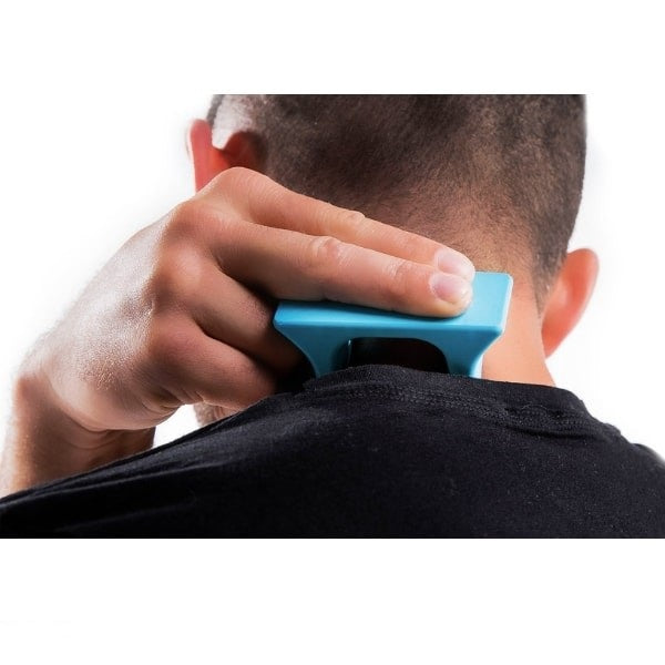Pro-Mini Muscle Release and Self-Massage Tool being used on neck