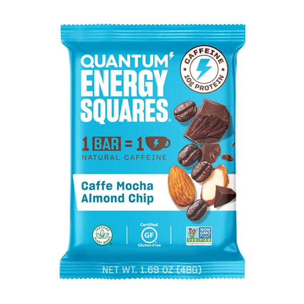 Quantum Energy Squares Caffe Mocha Almond Chip 8 Pack