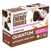 Quantum Energy Squares Dark Chocolate Pink Himalayan Salt 8 Pack