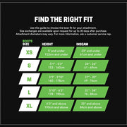 Rapid Reboot Boot Attachment Sizing Chart
