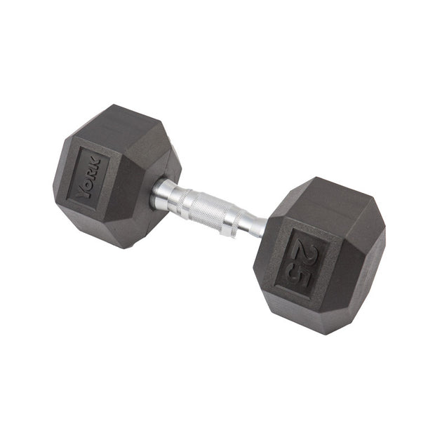 York Barbell Rubber Hex Dumbbell