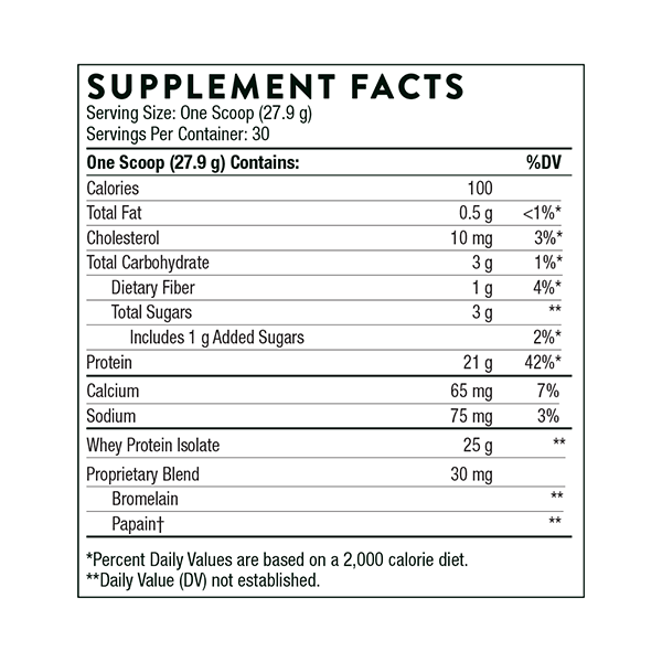 Thorne Whey Protein Isolate