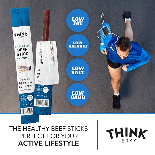 Think Jerky Original 100% Grass-Fed Beef Stick Dietary Facts