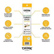 Think Jerky Original 100% Natural Turkey Stick Dietary Facts