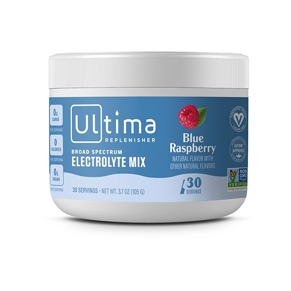 Ultima Replenisher - 30 Serving Tub Blue Raspberry Front