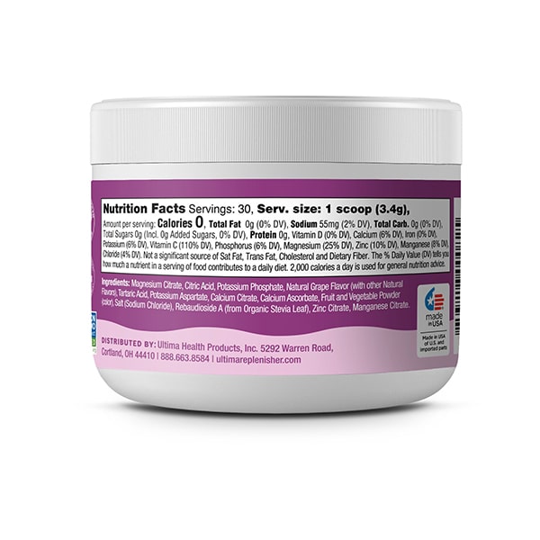 Ultima Replenisher - 30 Serving Tub Grape Back