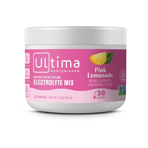 Ultima Replenisher - 30 Serving Tub Pink Lemonade Front