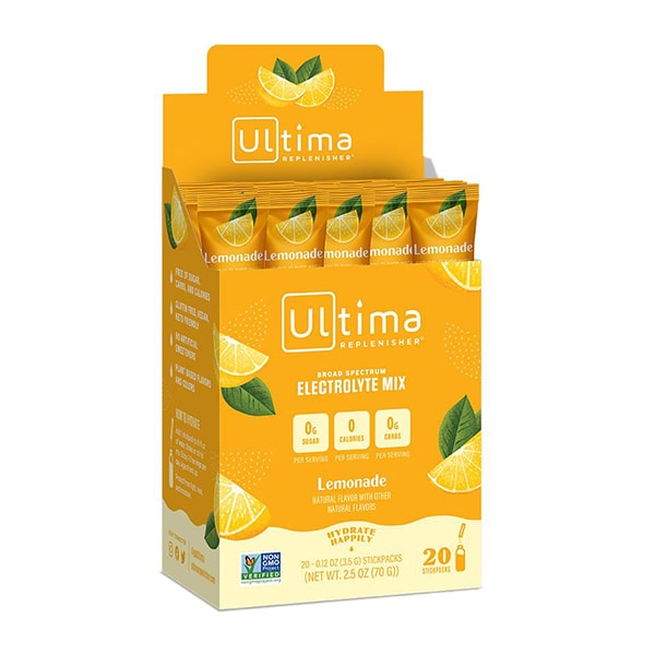 Ultima Replenisher 20 Count Lemonade Front