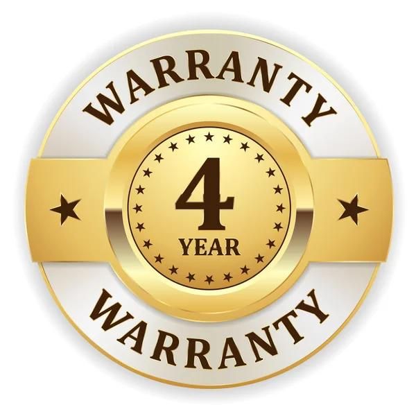 Free 4 Year Manufacturer Warranty