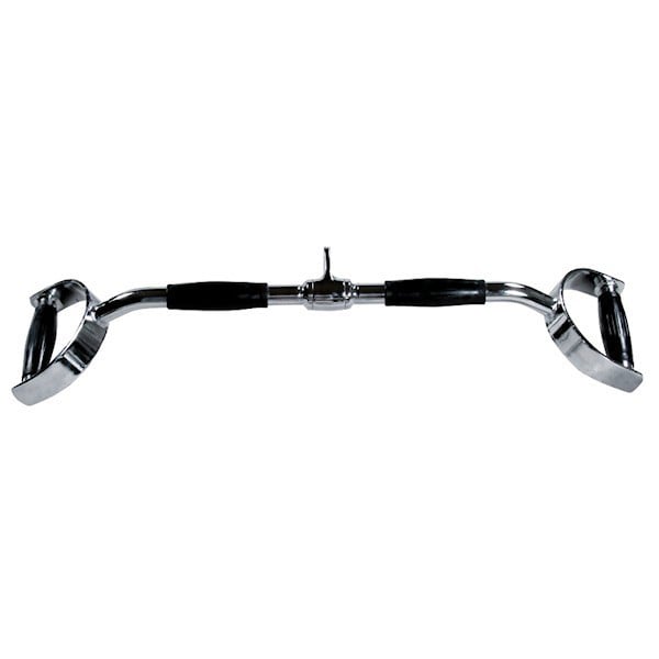 York Barbell 24 Chrome Pro Style Lat Pulldown Bar Front View