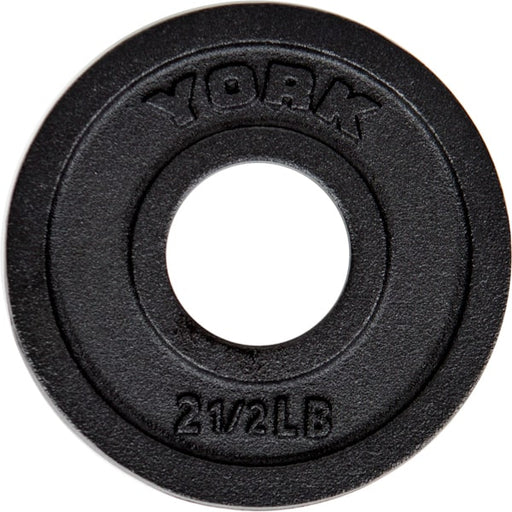 York Barbell 2 Cast Iron Olympic Weight Plates 2.5 lbs