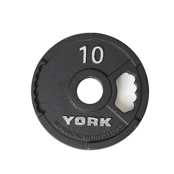 York Barbell 2 G-2 Cast Iron Olympic Weight Plate 10 lb