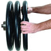 York Barbell 2 Iso-Grip Steel Olympic Plate Setting Up 2