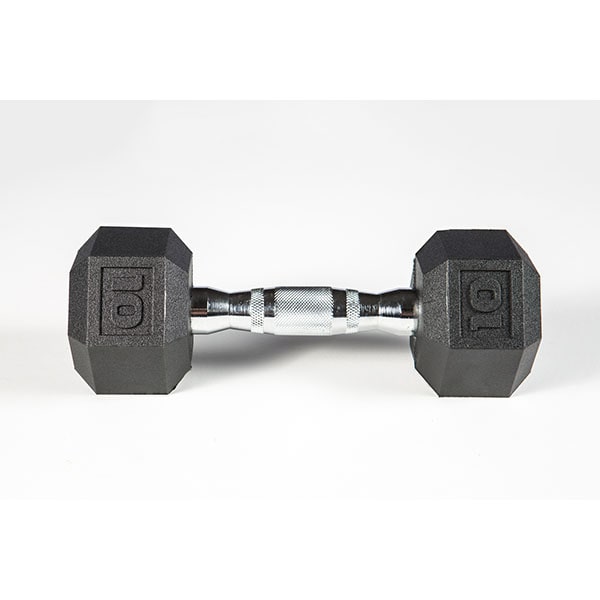 York Barbell 5-50lb Premium PVC Hex Dumbbell Set 10 lbs