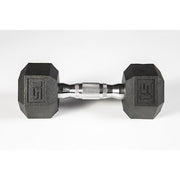 York Barbell 5-50lb Premium PVC Hex Dumbbell Set 15 lbs