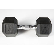 York Barbell 5-50lb Premium PVC Hex Dumbbell Set 30 lbs