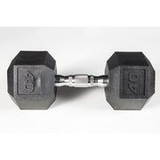 York Barbell 5-50lb Premium PVC Hex Dumbbell Set 40 lbs