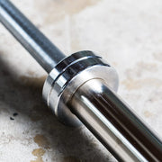 York Barbell 7' International Chrome Olympic Bar – 30mm Top View