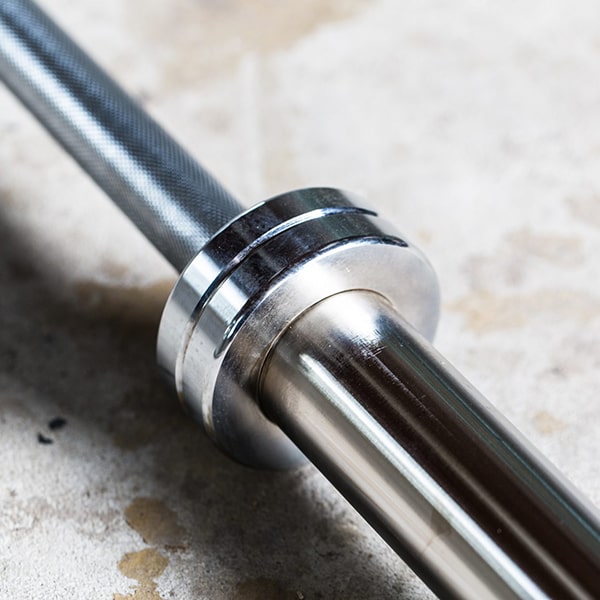 York Barbell 7' International Chrome Olympic Bar – 30mm Top View