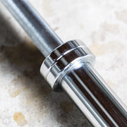 York Barbell 7' International Chrome Olympic Bar – 32mm Top View