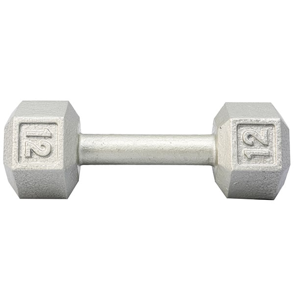 York Barbell Cast Iron Hex Dumbbell 12 lbs